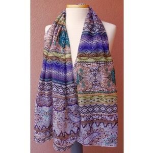 Boho-Style Chiffon Scarf